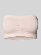 MAGIC Bodyfashion Bandeau-BH mit elastischem Bund in Rose, Größe M