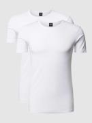 BOSS T-Shirt mit Label-Detail im 2er-Pack in Weiss, Größe XXL