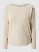 Rich & Royal Longsleeve aus Bio-Baumwolle in Beige, Größe L