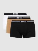 BOSS Trunks mit elastischem Logo-Bund in Beige, Größe L