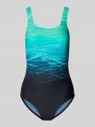 LASCANA Badeanzug mit Rückenausschnitt in Gruen, Größe 42B