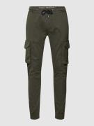 Alpha Industries Cargohose mit Label-Details Modell 'Twill' in Black, ...