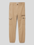 Garcia Cargohose aus Baumwolle in Beige Melange, Größe 158