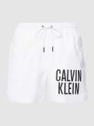 Calvin Klein Underwear Badehose mit Label-Print in Weiss, Größe XL