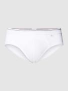 Schiesser Slip mit Logo-Fähnchen Modell 'REVIVAL' in Weiss, Größe XXL