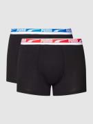 Puma Trunks mit Label-Details im 2er-Pack in Black, Größe L