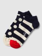 Happy Socks Sneakersocken mit Rippenbündchen im 2er-Pack in Marine, Gr...