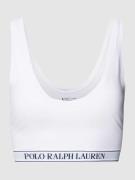 Polo Ralph Lauren Bralette mit Label-Stitching in Weiss, Größe L