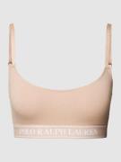 Polo Ralph Lauren Bralette mit elastischem Logo-Bund in Rose, Größe L