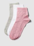 camano Socken mit Stretch-Anteil im 3er-Pack in Rosa, Größe 35-38