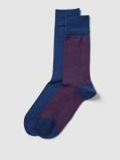 Christian Berg Men Socken mit Allover-Muster im 2er-Pack in Dunkelblau...