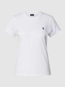 Polo Ralph Lauren T-Shirt mit Logo-Stitching in Weiss, Größe L