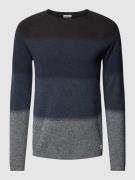 Jack & Jones Regular Fit Strickpullover aus reiner Baumwolle in Dunkel...