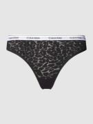 Calvin Klein Underwear String mit Animal-Print in Black, Größe L