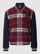 Tommy Hilfiger Bomberjacke mit Tartan-Karo in Dunkelrot, Größe M