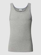 Schiesser Tanktop in melierter Optik Modell 'REVIVAL' in Mittelgrau Me...