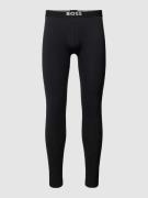 BOSS Leggings mit elastischem Bund und Label-Detail in Black, Größe L