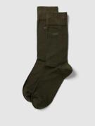 BOSS Socken aus Baumwoll-Mix im 2er-Pack in Oliv, Größe 39-42