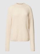 Lanius Loose Fit Strickpullover aus Schurwoll-Kaschmir-Mix in Sand, Gr...