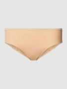 Hanro Slip in unifarbenem Design Modell 'Allure' in Beige, Größe L