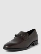 BOSS Loafer aus Leder mit Schaftbrücke Modell 'Colby' in Dunkelbraun, ...