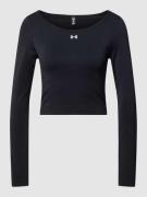 Under Armour Longsleeve mit Logo-Print in Black, Größe M