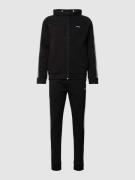 BOSS Green Sweatanzug mit Kontraststreifen in Black, Größe M