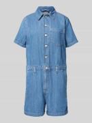 Levi's® Jumpsuit mit Knopfleiste und Brusttasche in Jeansblau, Größe M