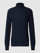 SELECTED HOMME Strickpullover mit Rollkragen Modell 'THIM' in Dunkelbl...