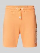 Alpha Industries Regular Fit Sweatshorts mit Label-Print in Apricot, G...