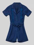 Guess Jumpsuit mit Bindegürtel in Marine, Größe 140