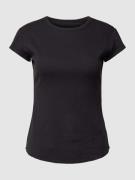 Sloggi T-Shirt in Ripp-Optik Modell 'Go Ribbed' in Black, Größe L