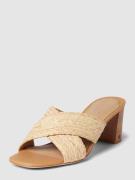 Lauren Ralph Lauren Sandalette mit Blockabsatz Modell 'FREDDI' in Beig...