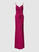 TROYDEN COLLECTION Maxikleid mit Cut Outs in Fuchsia, Größe 40