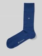 Burlington Socken mit Label-Print Modell 'Dublin' in Royal, Größe 40-4...