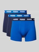 Puma Trunks mit Label-Detail im 3er-Pack in Blau, Größe L