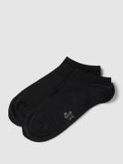 s.Oliver RED LABEL Sneakersocken mit Label-Details im 2er-Pack in Blac...