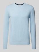 Bruun & Stengade Strickpullover mit geripptem Rundhalsausschnitt Model...