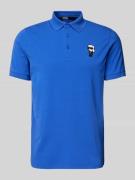 Karl Lagerfeld Slim Fit Poloshirt mit Label-Patch in Royal, Größe S