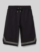 Blue Effect Sweatshorts mit Logo-Print in Black, Größe 140