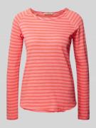 Smith and Soul Longsleeve mit Streifenmuster in Pink, Größe XS