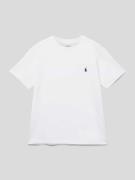 Polo Ralph Lauren Teens T-Shirt mit Logo-Stitching in Weiss, Größe L