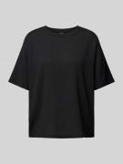 Pieces T-Shirt mit Strukturmuster Modell 'LUNA' in Black, Größe S