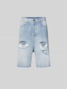 VETEMENTS Jeansshorts im Destroyed-Look in Blau, Größe 29