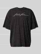 KARL KANI T-Shirt mit Label-Stitching Modell 'Autograph' in Black, Grö...