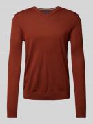 Christian Berg Men Regular Fit Strickpullover mit Woll-Anteil in Terra...
