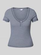 Tommy Jeans Slim Fit T-Shirt mit abgerundetem V-Ausschnitt Modell 'HEN...