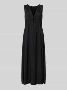 comma Midikleid aus Viskose-Mix mit Cut Out in Black, Größe 36