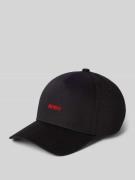 HUGO Basecap mit Label-Stitching Modell 'Cara' in Black, Größe 1
