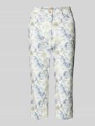 Raphaela By Brax Slim Fit Caprihose mit Allover-Muster Modell 'Lorella...